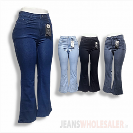 Women Bell Bottom Jeans BE-9990