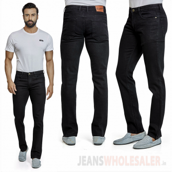 Denim Vistara Men Black Slim Fit Stretchable Jeans