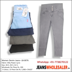 Women 4 button Jeans
