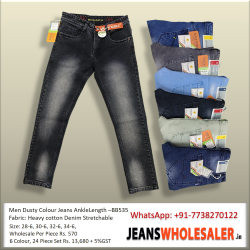 Men Dusty Colours Ankle Length Jeans BB35