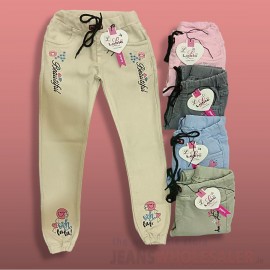 Girls Embroidery Dusty Colour jeans