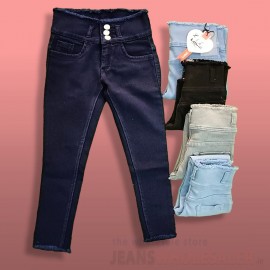 Girls 3 Button Jeans