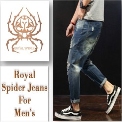 Royal Spider Torn Jeans For Men's