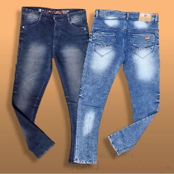 Men Dobby Dusty Jeans
