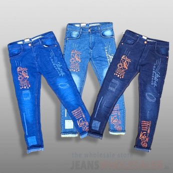 Men Funky Printed Jeans