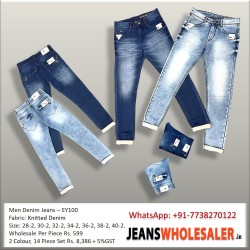 Men Knitted Jeans