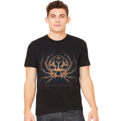 Royal Spider Black T-Shirts Fot Men's