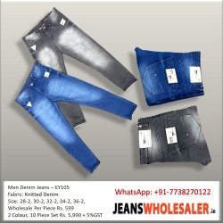 Men Knitted Jeans 