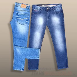 Men Cotton Knitted Jeans UM21352