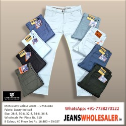 Men Dusty Knitted Jeans
