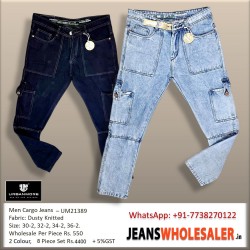 Men Box Pocket Jogger Jeans
