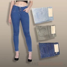 Women 3 Button jeans LB0079