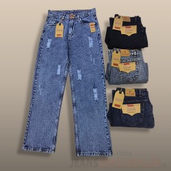 Women Straight Fit Damage Jeans BE5564