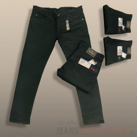 Men Big Size Black Jeans BB3318