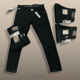 Men Regular Black Jeans BB3286-3287