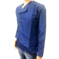 DVG - Denim Chinese kurta