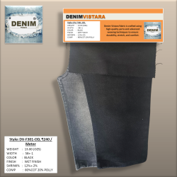 Black Fabric 3/1 LHT 13-Oz