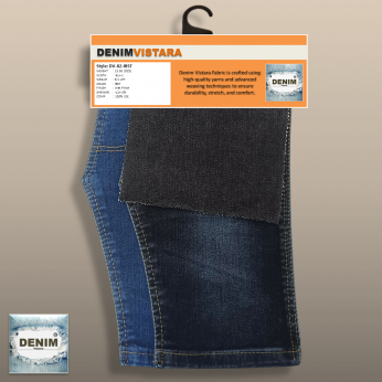 Denim Fabric – 3/1 LHT, 13 OZ, Dark Indigo