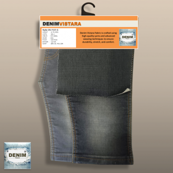 Knit Dobby Denim Fabric – 12.75 OZ, Grey DV-F137-G