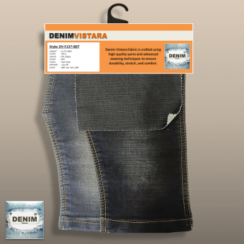 Knit Dobby Denim Fabric – 12.75 OZ, Grey 