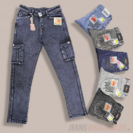 Men 6 pocket Cargo Jeans BB25-100