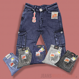 Men 6 pocket Cargo Jeans BB25-100
