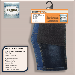 Denim Fabric – 3/1 LHT, 13 OZ, Dark Indigo