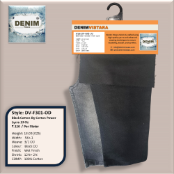 3/1 LHT Black Fabric 13-Oz