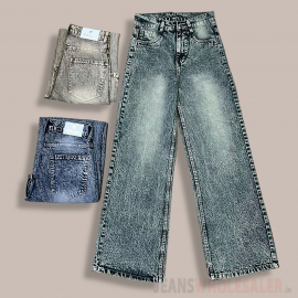 Women Super Wide Leg Jeans S147