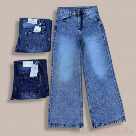 Women Super Wide Leg Jeans 