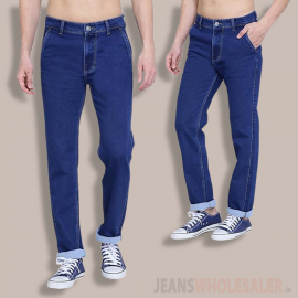 Men Cross Pocket Blue Jeans DVG-U100