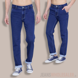 Men Cross Pocket Blue Jeans DVG-U100