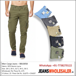 Men 7 Pocket Cargo Jeans