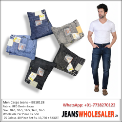 Men 6 Pocket Cargo Jeans