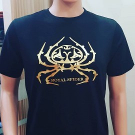 Royal Spider Black T-Shirts For Men's