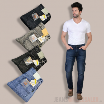Men 6 Pocket Cargo Jeans