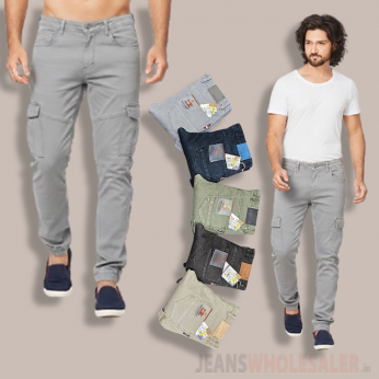 Men 6 Pocket Cargo Jeans BB10105