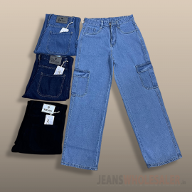 Women Straight Cargo Jeans RS137