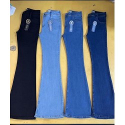 Women Skinny Fit Bell Bottom Jeans