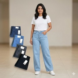 Women Wide Leg Jeans S144