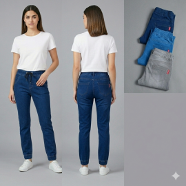 Women Elastic Denim Jeggings