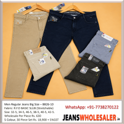 Men Regular Jeans Big Size 
