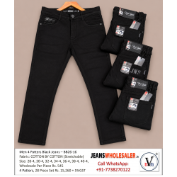 Men Black Denim Jeans