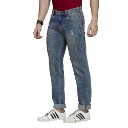 Denim Vistara Blue Men's Damage Jeans