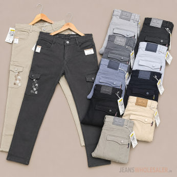 Men 6-Pocket Cargo Jeans BB26-9