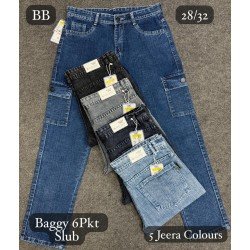Men 6 Pocket Baggy Jeans