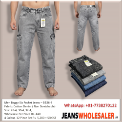 Men 6 pocket Cargo Jeans BB26-8