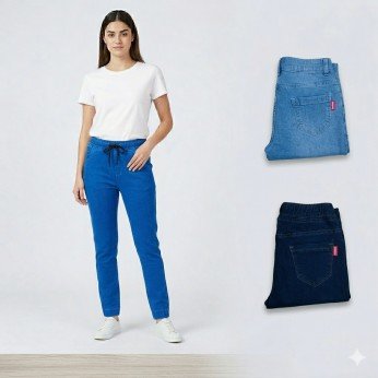 Women Elastic Denim Jeggings LB0102