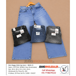 Men Baggy Wide leg Jeans
