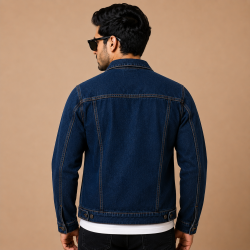 Men Blue Denim Jacket